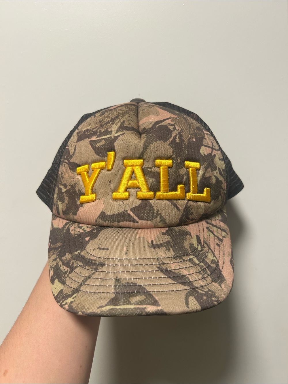 Kacey Musgraves x Lee Jeans Y'ALL Camo Trucker Hat